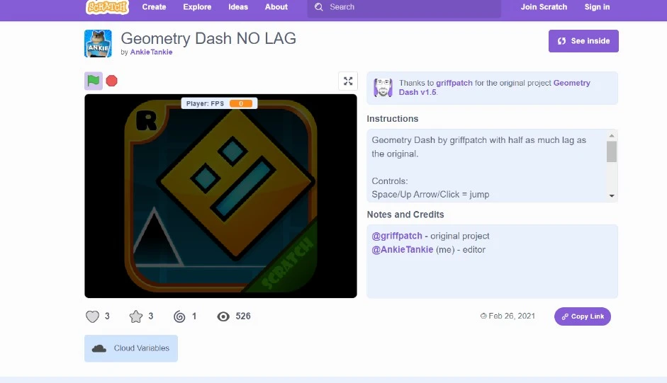 How to Access Geometry Dash Projects on Scratch Studio