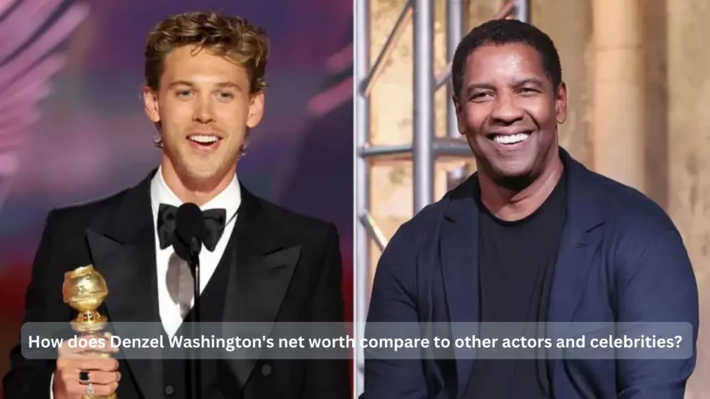 How does Denzel Washington's net worth compare to other actors and celebrities?
